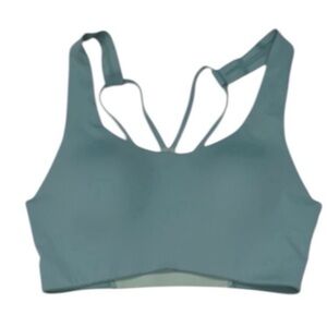 MOVE THEOLOGY High Impact Strappy Mesh Back Sport Bra Sage
Green NWT Small